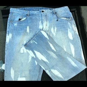 Sean John whitewashed light blue jeans